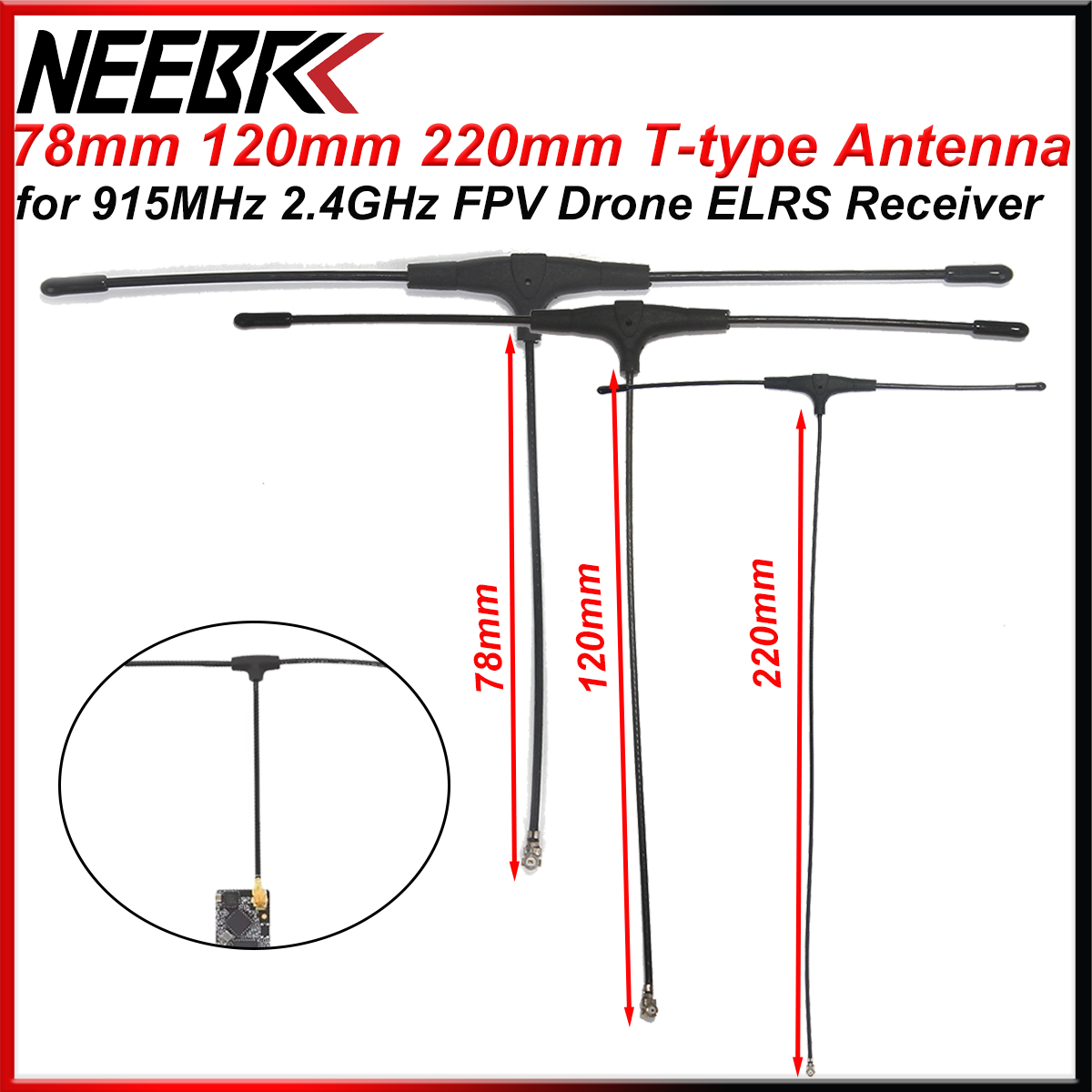 Tbs Fpv Crossfire - FPV Drone 915MHz 2.4GHz T-type Antenna
