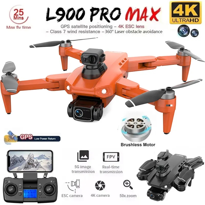 L900 Pro MAX GPS Drone 4K Prof - огляд і ціна Drone Surveying