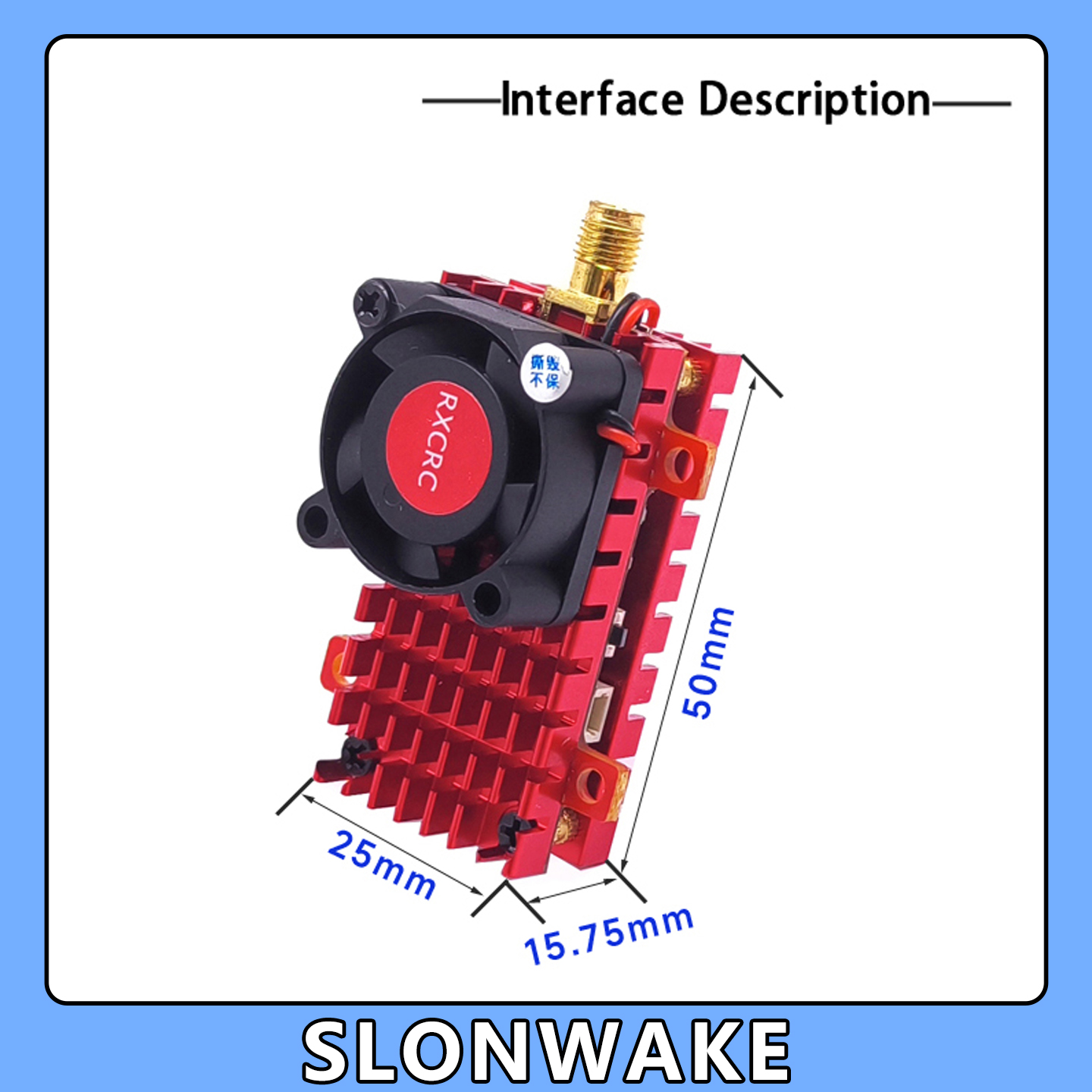 SLONWAKE 5.8G 2W VTX FPV 1800T - огляд і ціна Drone Aerial Photography
