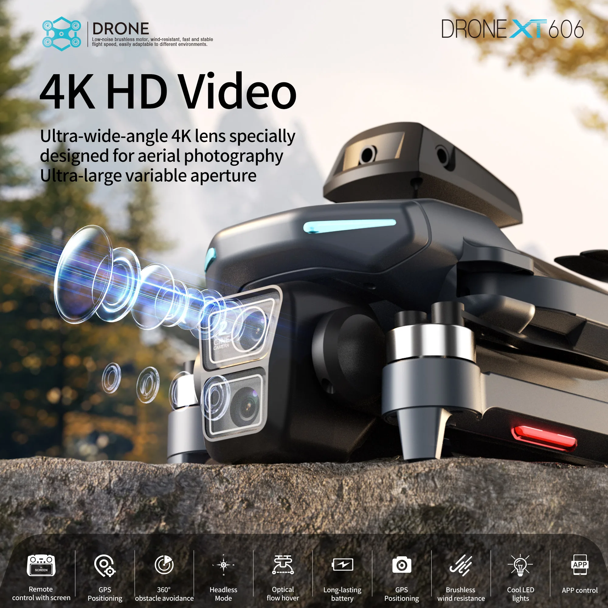 Lenovo XT606 MAX GPS Drone 4k  - огляд і ціна Drone Surveying