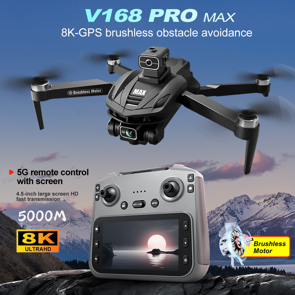 V168 PRO Max GPS Drone 8K Prof - огляд і ціна Drone Surveying