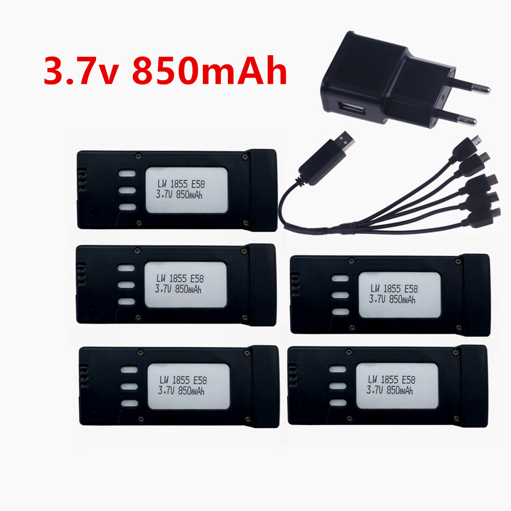 3.7V 850mAh RC Drone Lithium B - огляд і ціна Eachine Drone E58