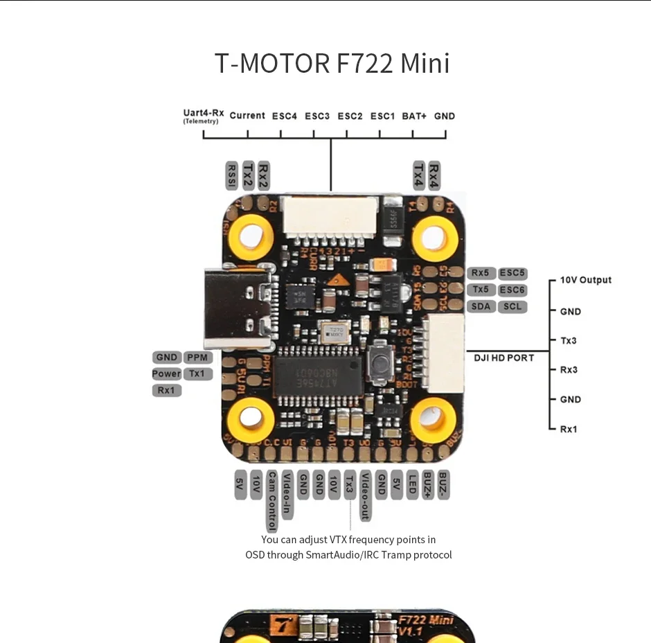 T-Motor MINI F7 FC & F45A 4in1 - огляд і ціна Betaflight Fc F7